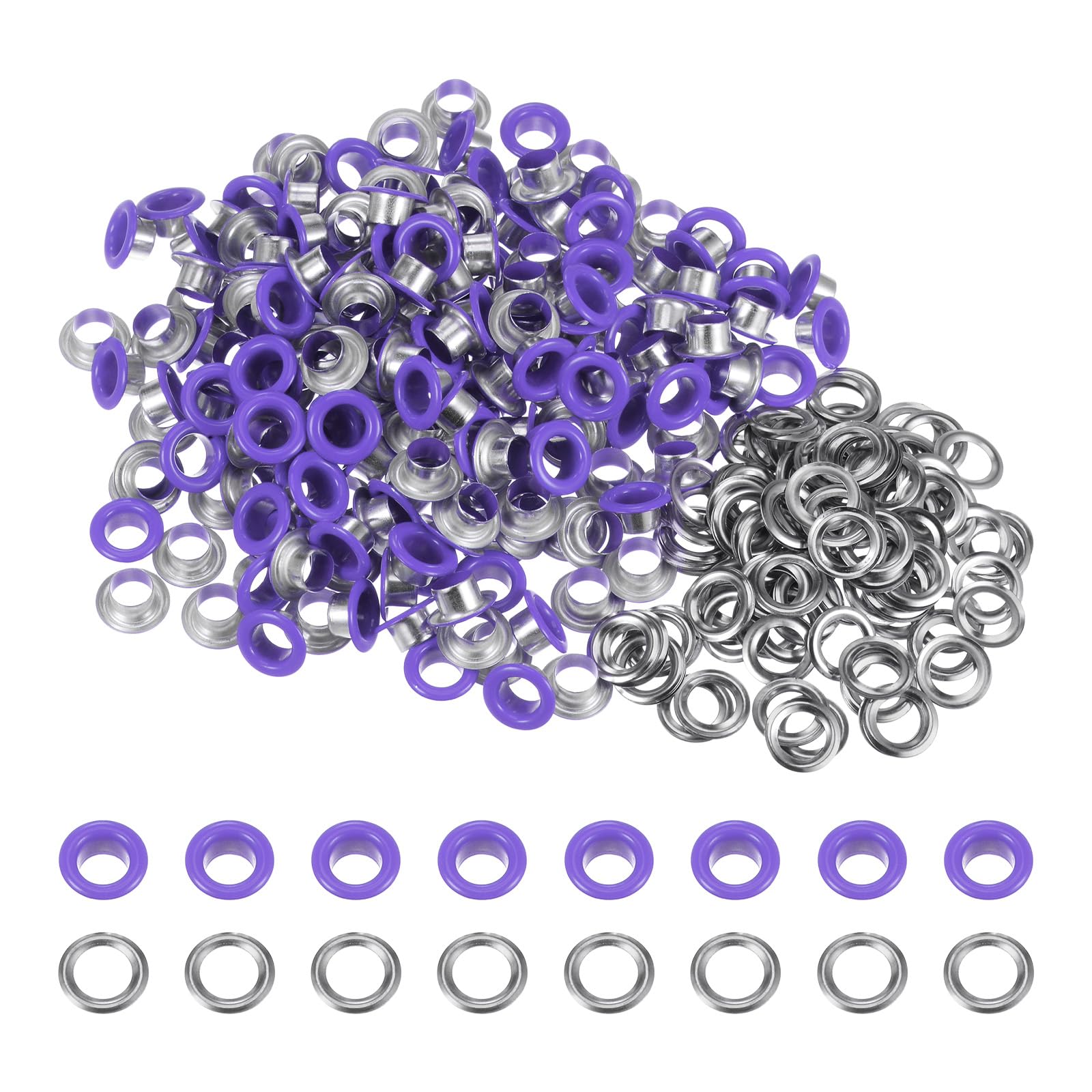 HARFINGTON 200 Set Color Round Grommets 6mm
