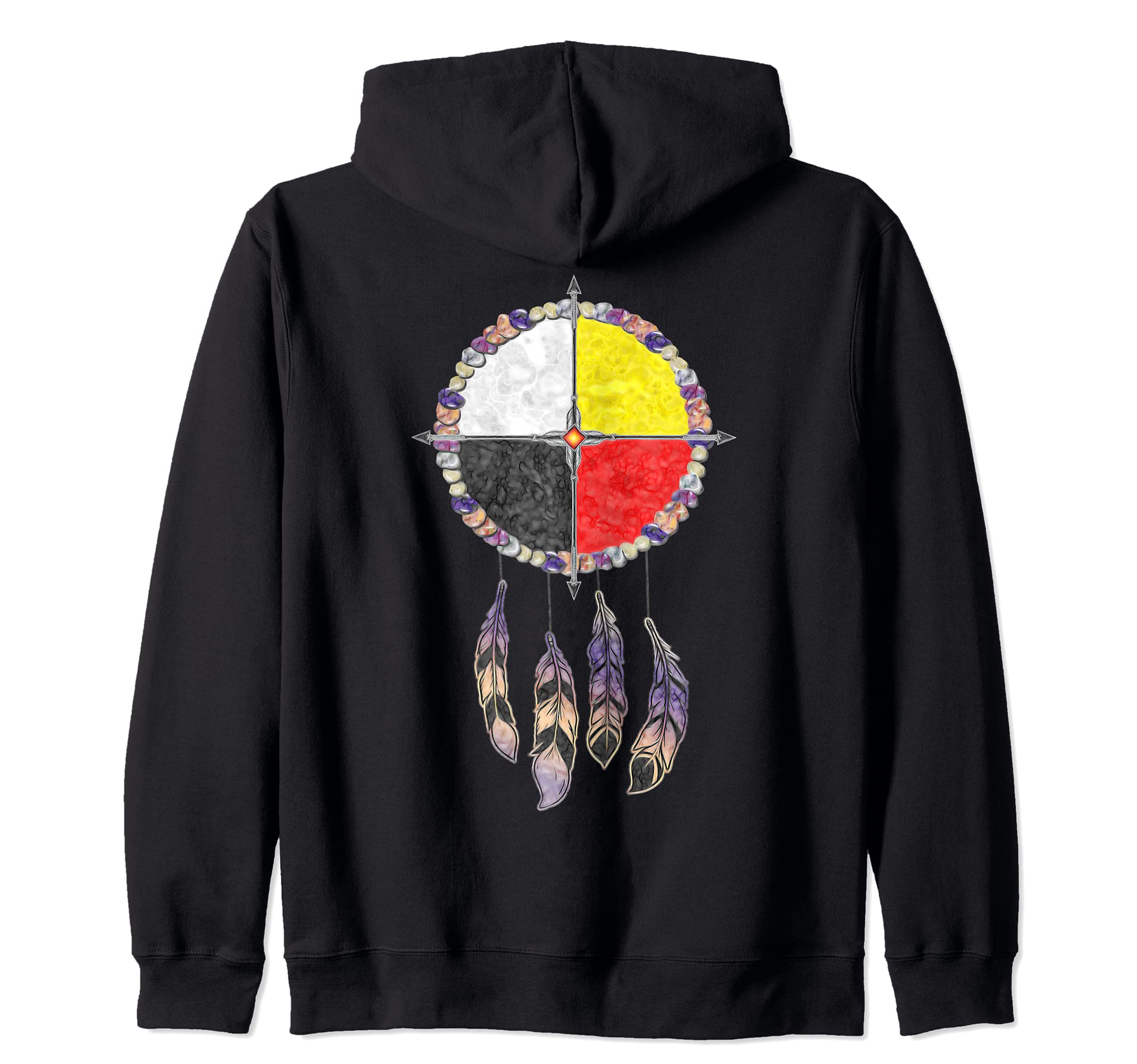 Native Americans - Medicine Wheel Dreamcatcher 2 Zip Hoodie