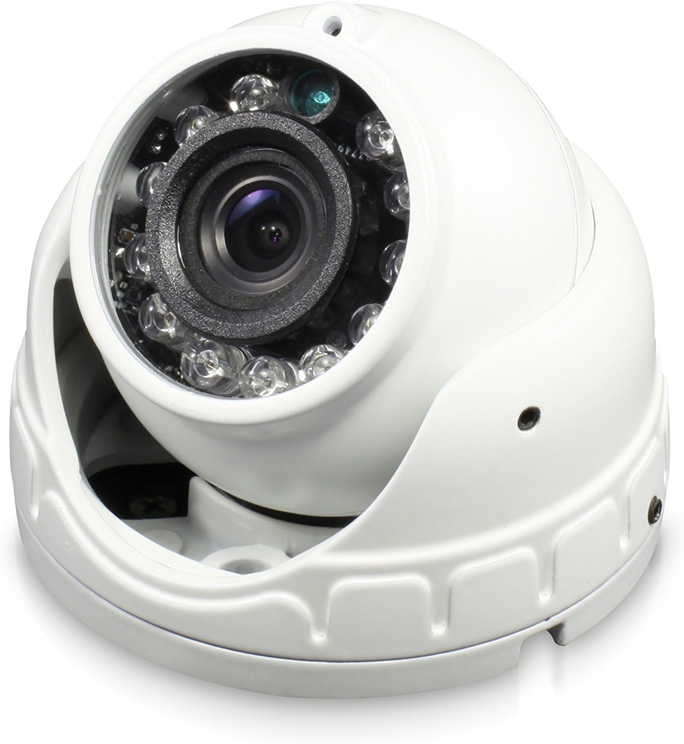 1080P 4-In-1 TVI/CVI/AHD/CVBS(960H) Security Cameras Outdoor 3.6mm Len Mini Dome Camera Aluminum Metel Housing with Record Audio Including 100ft Camera Cable and PSU(Default HD-TVI Mode)