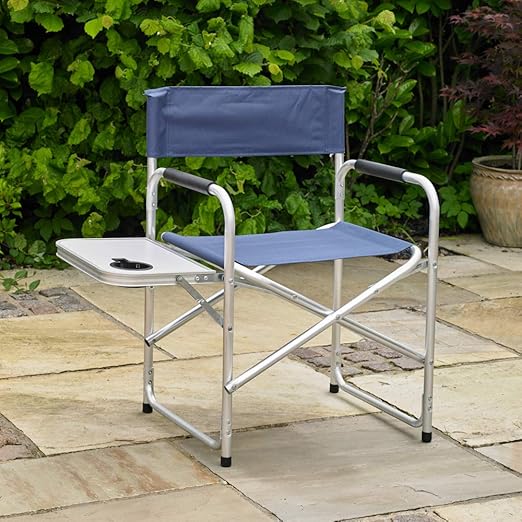 Director S Picnic Chair With Side Table Amazon Co Uk Garden Outdoors