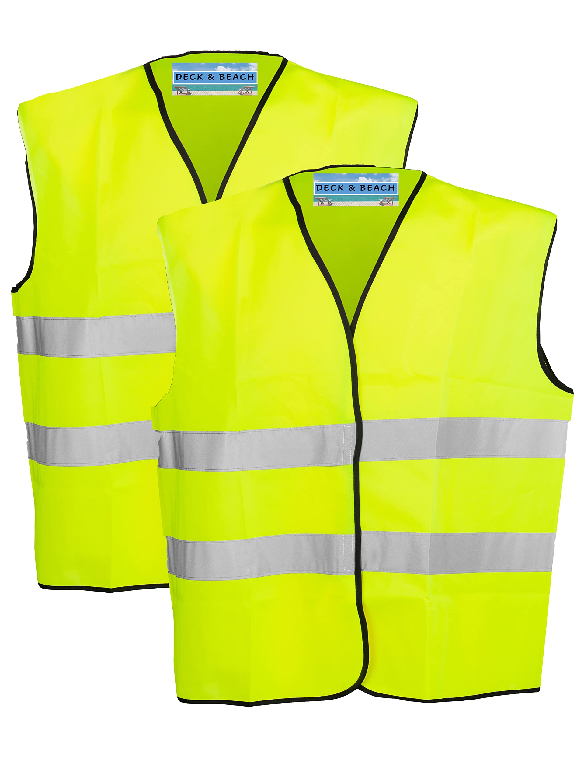 Children High Visibility School Safety Vest Waistcoat Jacket (2 pack, 7/9 Years)