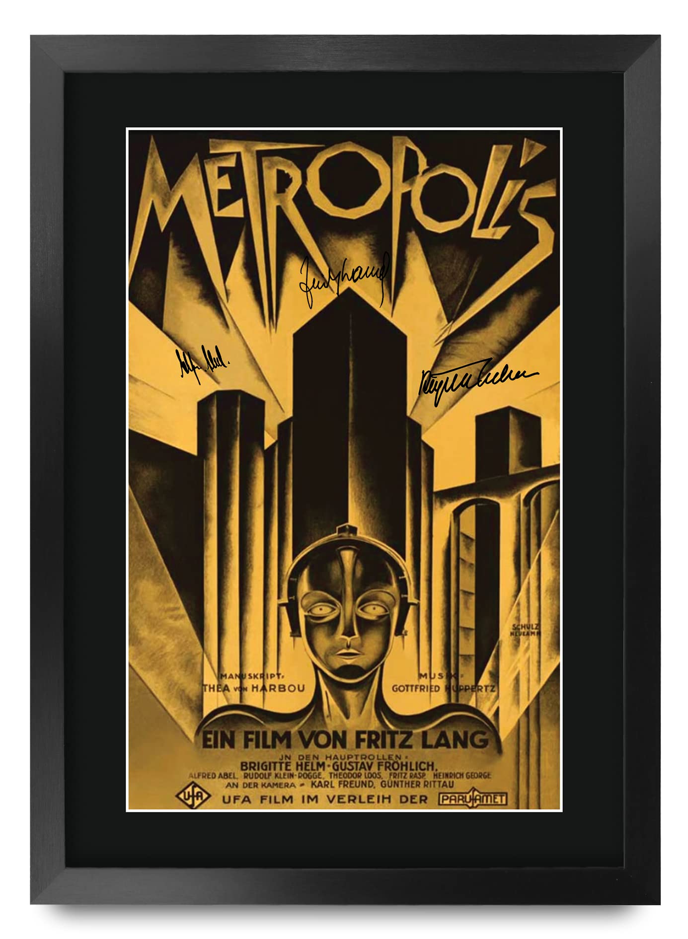 HWC Trading FR A3 Metropolis Gifts Printed Poster Signed Autograph Picture for Movie Memorabilia Fans