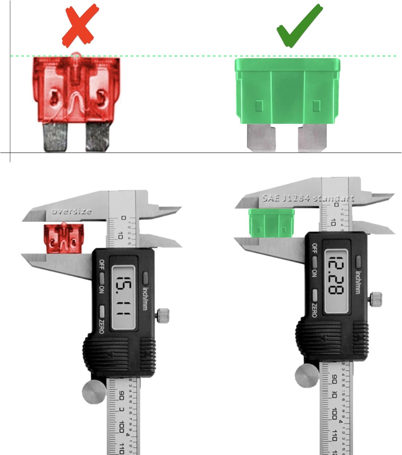 Blade Fuses Fuses Assortment Replacement Kit Smart GLOW Fuse