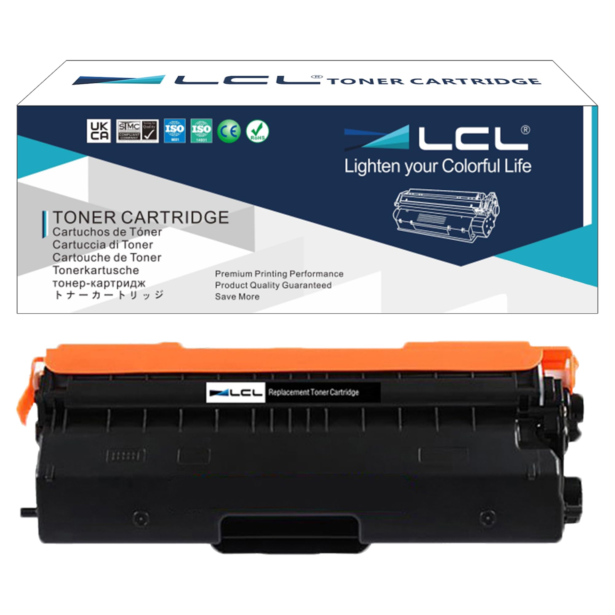 LCL Compatible Toner Cartridge TN-421 TN-423 TN421 TN423 TN423BK TN-423BK 6500Pages (1PK Black) Replacement for Brother HL-L8260CDW HL-L8360CDW DCP-L8410CDW MFC-L8610CDW MFC-L8690CDW MFC-L8900CDW