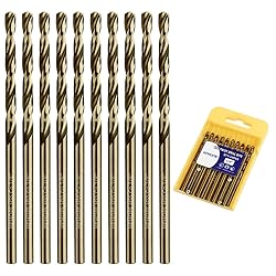 1/8 Inch Cobalt Drill Bits 10Pcs - HPHOPE M35 HSS