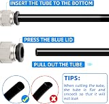 ERGAOBOY 10 Pcs 6mm OD x 1/4 BSP Push-in Quick Connector Fittings Male Straight view 4