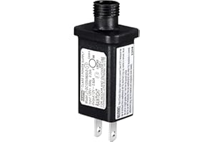 KGDHJUEI Konohan Replacement Yard Inflatable Adapter LED Transformer IP44 Waterproof Light Controller Class2 Power Supply Low Voltage for Decorations Christmas String (12V 0.5A 6W)