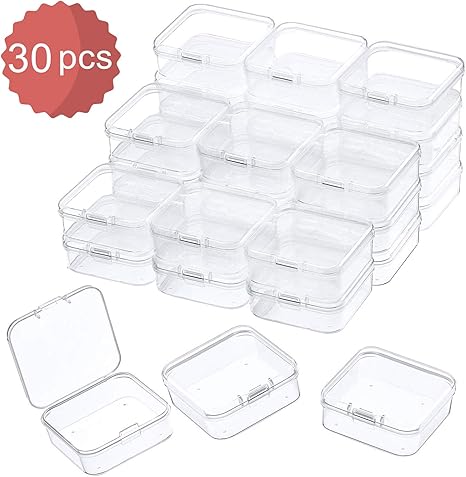 Amazon Com Abgream Plastic Beads Storage Containers Mini Clear