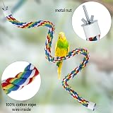 Mygeromon Bird Perch Cage Rope 31.5 Inch Parrot Parakeet Cockatiel Bungee Toy view 6