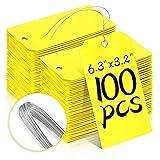 100 Pcs Waterproof Tags Writable Plastic Tags for