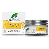 Dr. Organic Vitamin E Moisturising and Restoring Cream | Deeply Hydrates, Restores Skin’s Natural Balance, Natural, Certified Organic, Paraben & SLS-Free, 50 mL / 1.7 fl oz