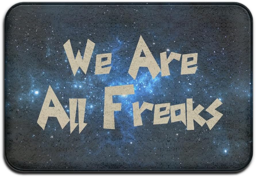Reginald Qixan We Are All Freaks Personalized Door Mats
