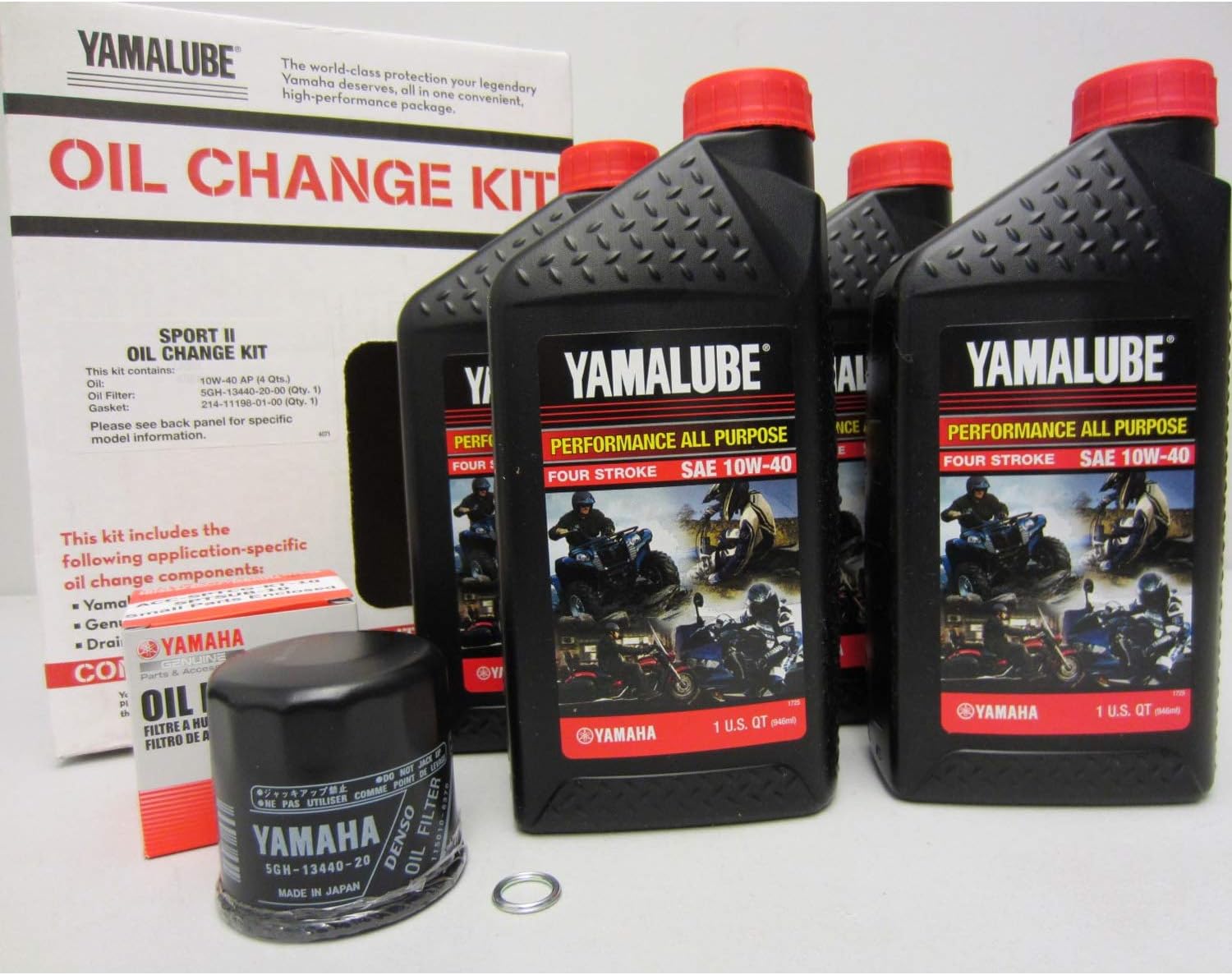 Yamaha Yamalube LUBSPTCGKT15 Engine Oil Change & Filter Kit YZF R1