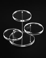 QWORK Round Acrylic Products Display Riser