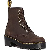 Dr. Martens Women's Sanguine 8 Eye Lace Up Heeled Combat Boot