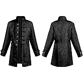 AIEOE Kids Boys Steampunk Pirate Jackets Classic Halloween Cosplay Gothic Dovetail Coat Costume for School Musical