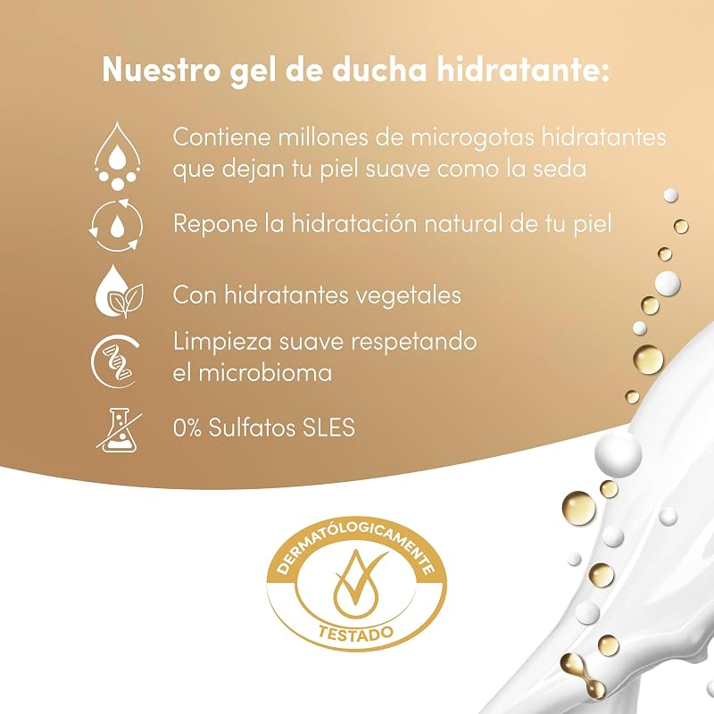 Dove Advanced Care Gel Doccia Seta Nutriente Idratanti Naturali 600ml