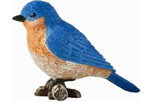 JFSM INC. 3" Mini Bluebird Perched on Branch Figurine - Bluebird Gifts, Bluebird Statue, Bluebird Decor, Gifts for Bluebird Lovers