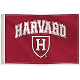 Harvard Crimson College Sports Printed Flag - NCAA Licensed - Nylon - School Banner (Red, White) (2' x 3')