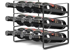 3 Tier Wine Rack,Tabletop Stackable Wine Rack Freestanding Champagne Racks Countertop for Kitchen Pantry Cabinet for Kitchen,