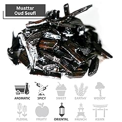 Muattar Oud Seufi 50g (Oud Tonka Scent) | Use with