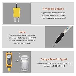 5 Pieces 3 Meters K Type Mini-Connector