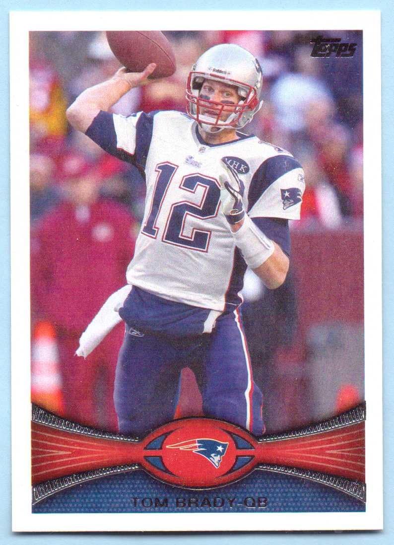 Amazon Com Tom Brady 2012 Topps 440a New England Patriots White Jersey Collectibles Fine Art