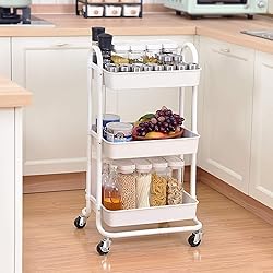 TOOLF Utility Rolling Cart with Lockable