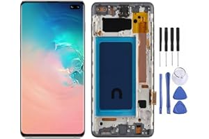 For Galaxy S10 Plus LCD Screen Replacement,LCD Display Touch Screen Digitizer Assembly with Repair Tools, Compatible with Mod