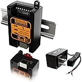 RS232 RS485 Ethernet Serial Device Server, Modbus RTU/TCP Gateway/Converter | Simultaneous RS-232 &amp; RS-485 | Industrial DIN Rail | DC 9&ndash;70V | DHCP &amp; Static IP | Web UI Config, PSU in set