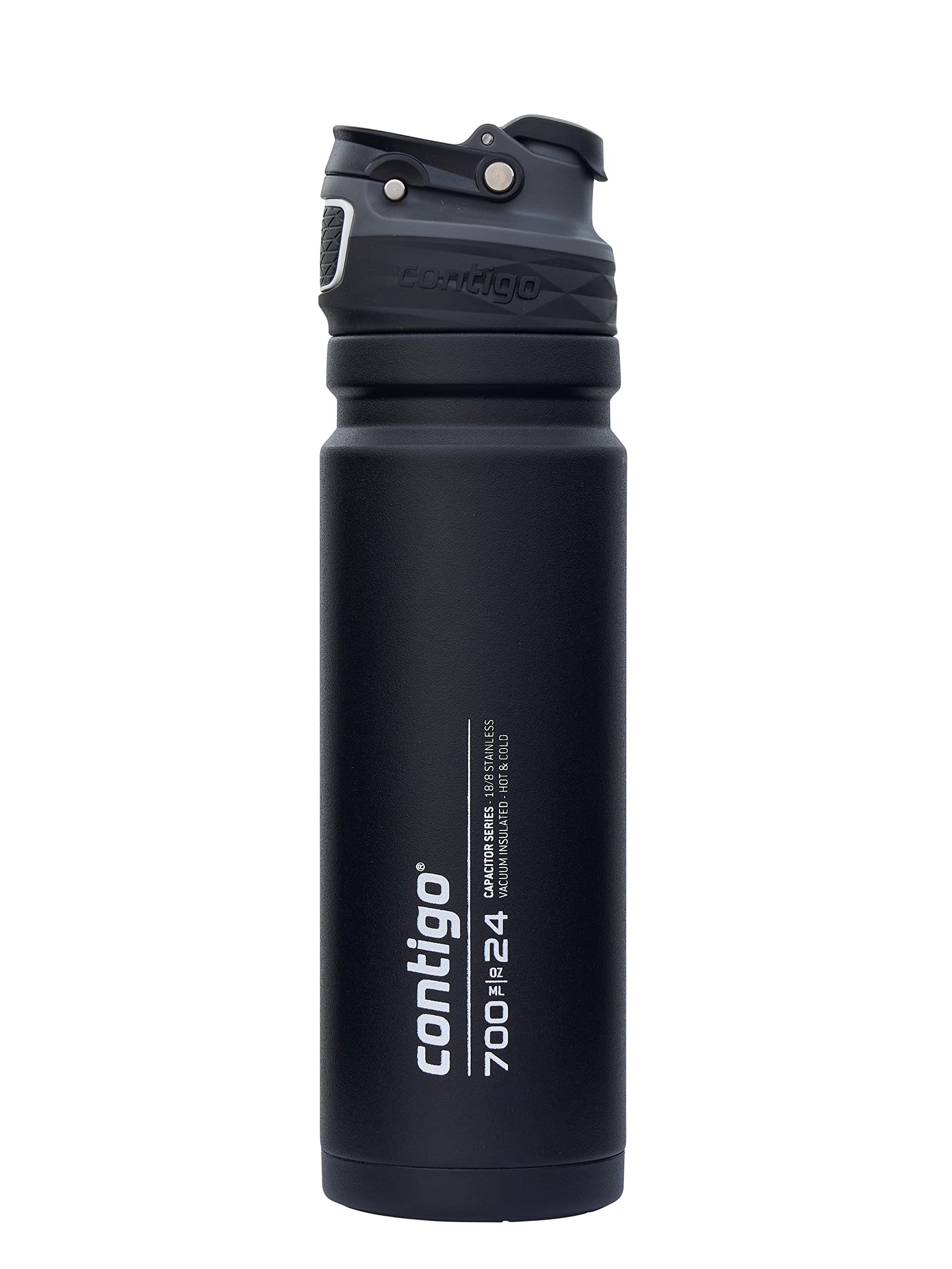 Contigo Free Flow Stainless Steel Drink Bottle, 100% Leakproof, Keeps Drinks Cold for Up to 29 Hours, Premium Outdoor Insulated Sports Bottle, 700 ml