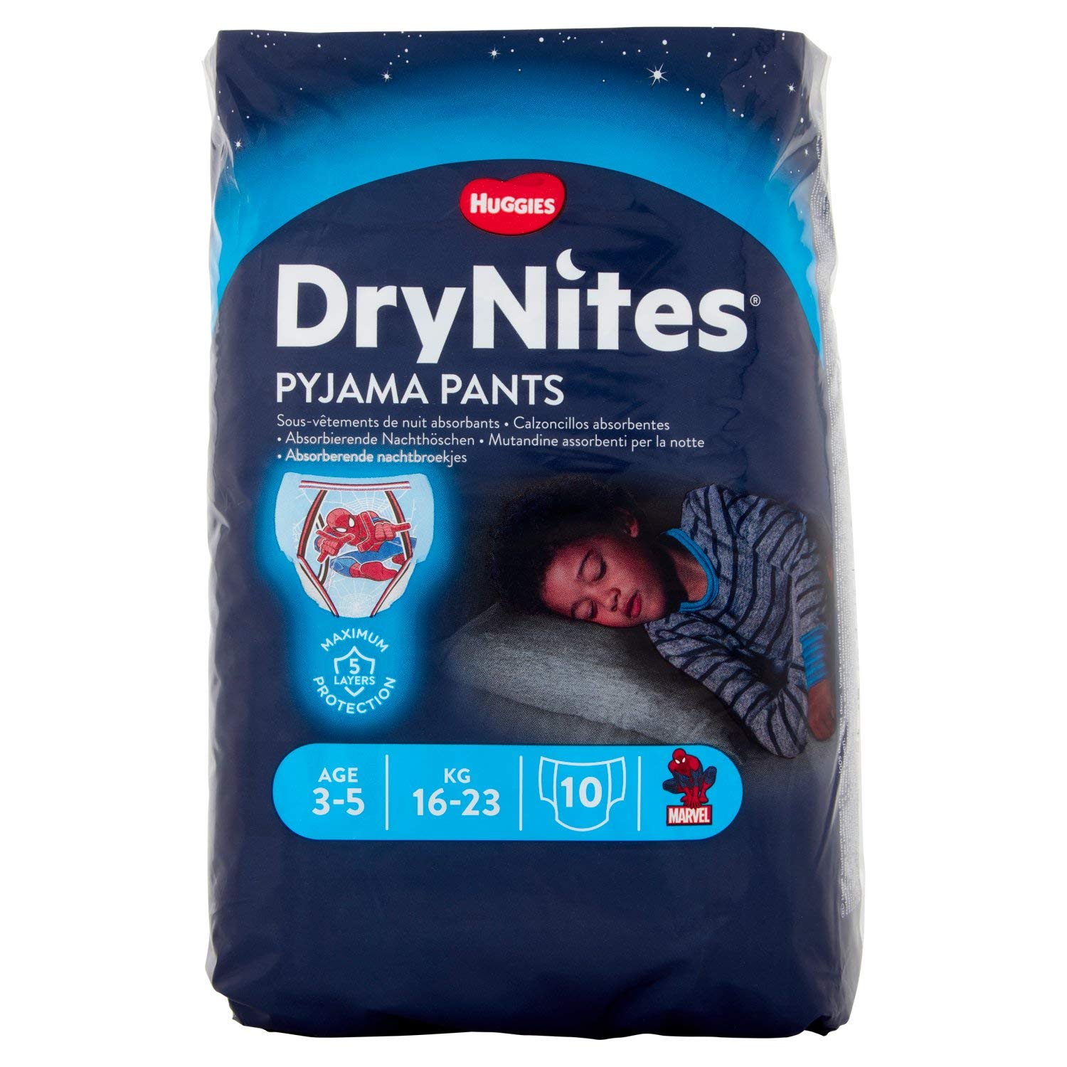 DryNites Huggies Pyjama Pant Nappies, Pack of 10