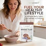 NKD Living Organic Whole Flax Seeds 1kg High Fibre Omega-3 Vegan Non-GMO view 7