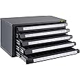 VEVOR Five-Drawer Tap Dispenser Organizer, 60-Compartment, Cold Rolled Steel, for Machine Screw Sizes #2-56 to #12-28