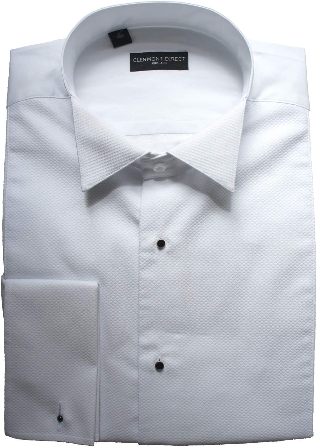 Clermont Direct Stud Front 100% Cotton Marcella Shirt Wing Collar