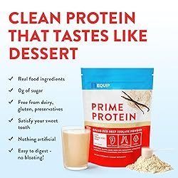 Equip Foods Prime Protein Powder | Clean, Grass Fed