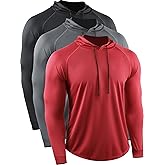 CADMUS Men's Running Shirts Workout Long Sleeve Shirts for Hiking, Fishing, Gym Hoodies