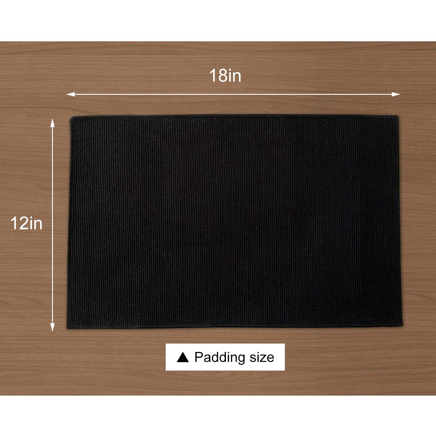 WOOD MEETS COLOR Cotton Table Placemats Woven Braided Ribbed Washable Kitchen Table Mats Set of 6, 12\