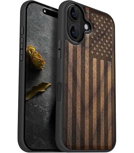 Amazon.com: Carveit Wood Case for iPhone 16, Wave Reimagined