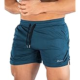 Surenow Mens Running Gym Shorts 3 Inch Breathable Lightweight Athletic Sport Shorts Training Workout Shorts with Pockets