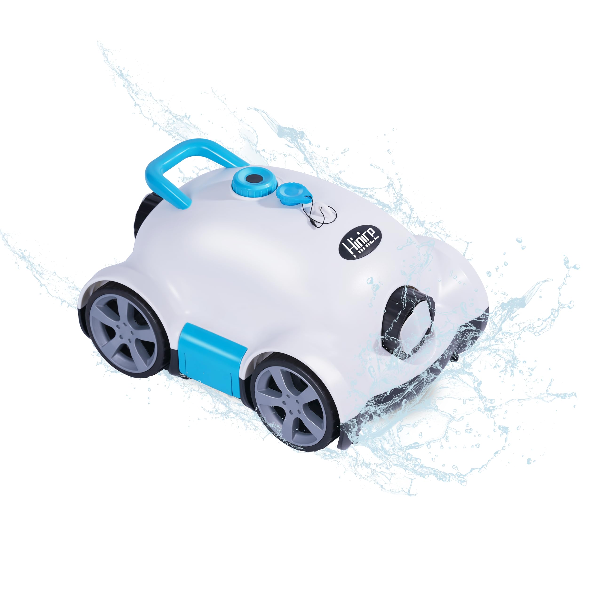 Photo 1 of (needs new battery) Hinice Cordless Robotic Pool Cleaner,Automatic Pool Vacuum Robot IPX8 Waterproof, 2200 Sq Ft Coverage (White)