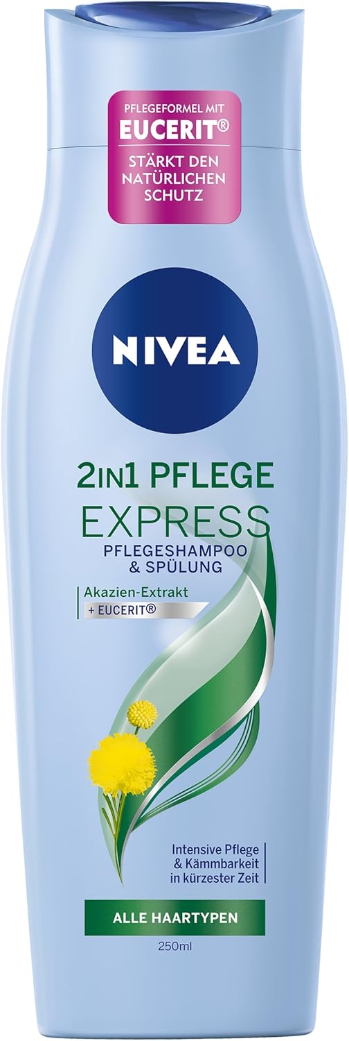 Nivea Cuidado Del Cabello Champú y acondicionador en un, botella de 250