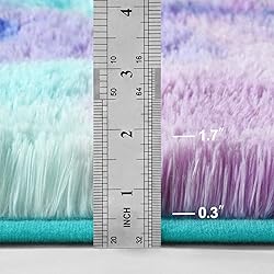 Deerhoo Large Shag Area Rugs 6 x 9, Tie-Dyed Plush