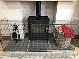 FYLO Extendable Fireguard Folding Safety Guard Black 46cm Depth 66cm H view 4
