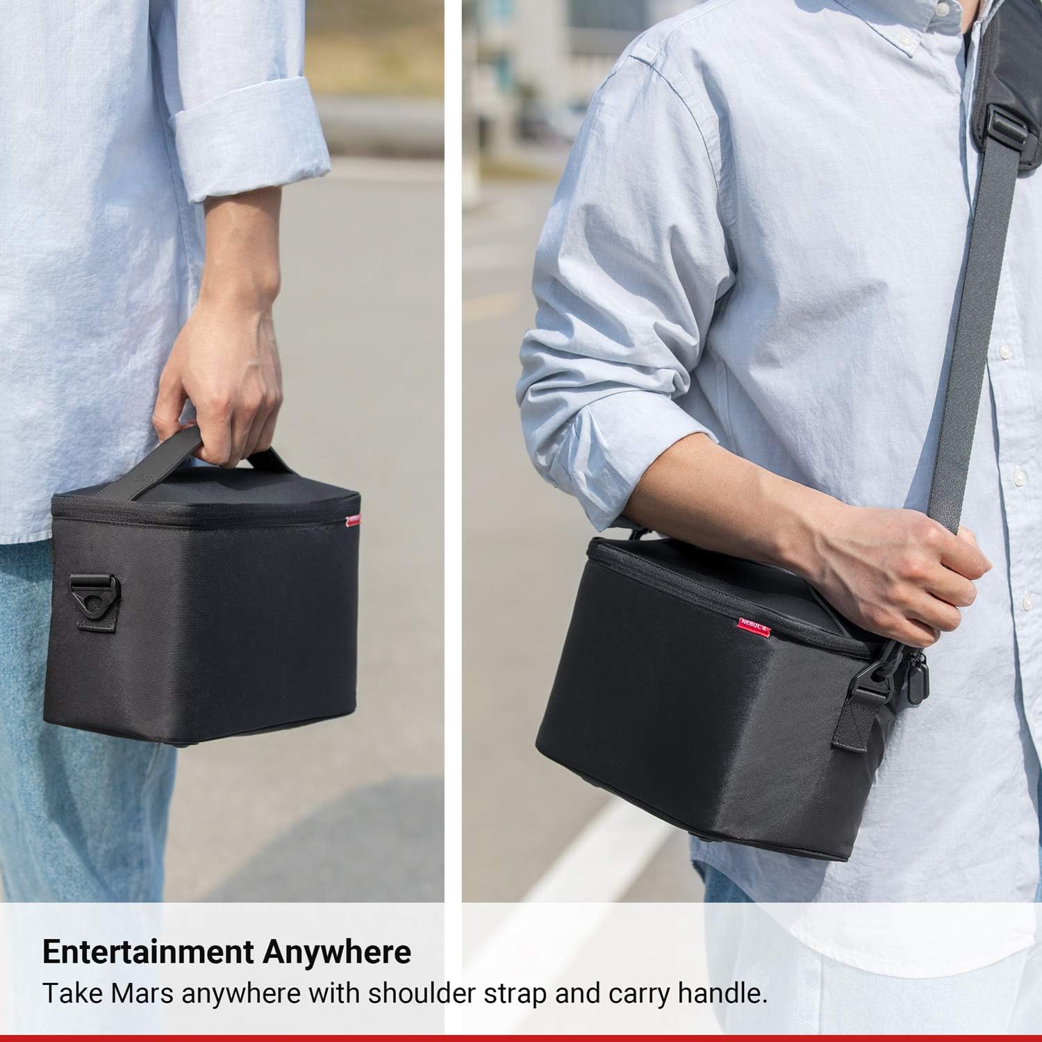 Anker Nebula Mars Official Carry Case, Customized for Mars, Mars Lite, and Mars II, with Durable 420D Nylon Fabric, Dust-Proof Exterior, and Shoulder Strap: Electronics
