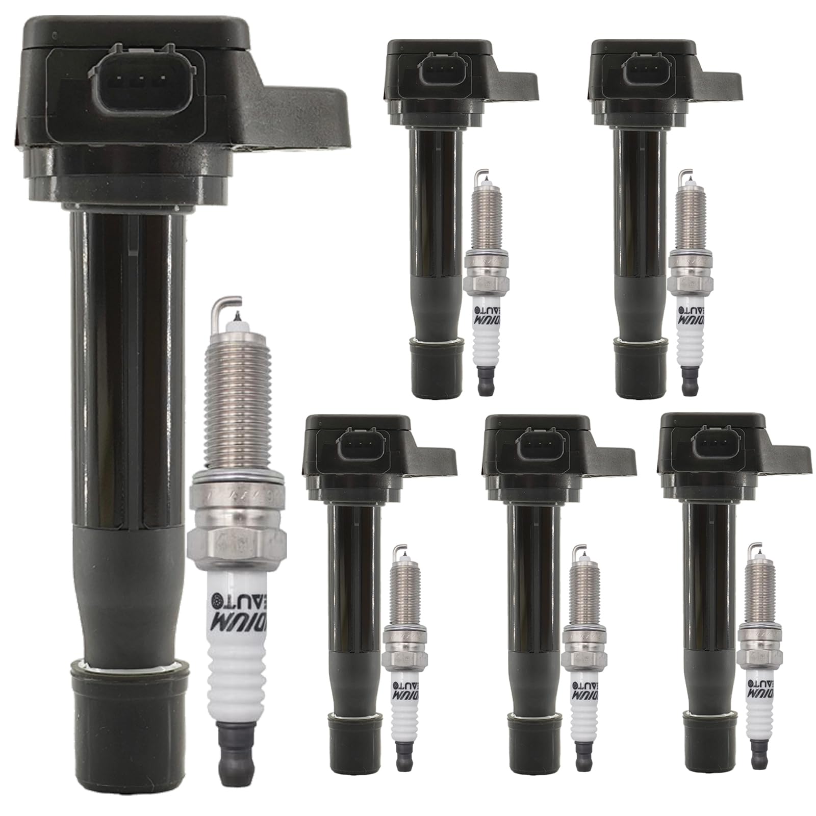 6 Pack Spark Plug And Ignition Coil Set UF603 For Acura TL Honda - Foto 2