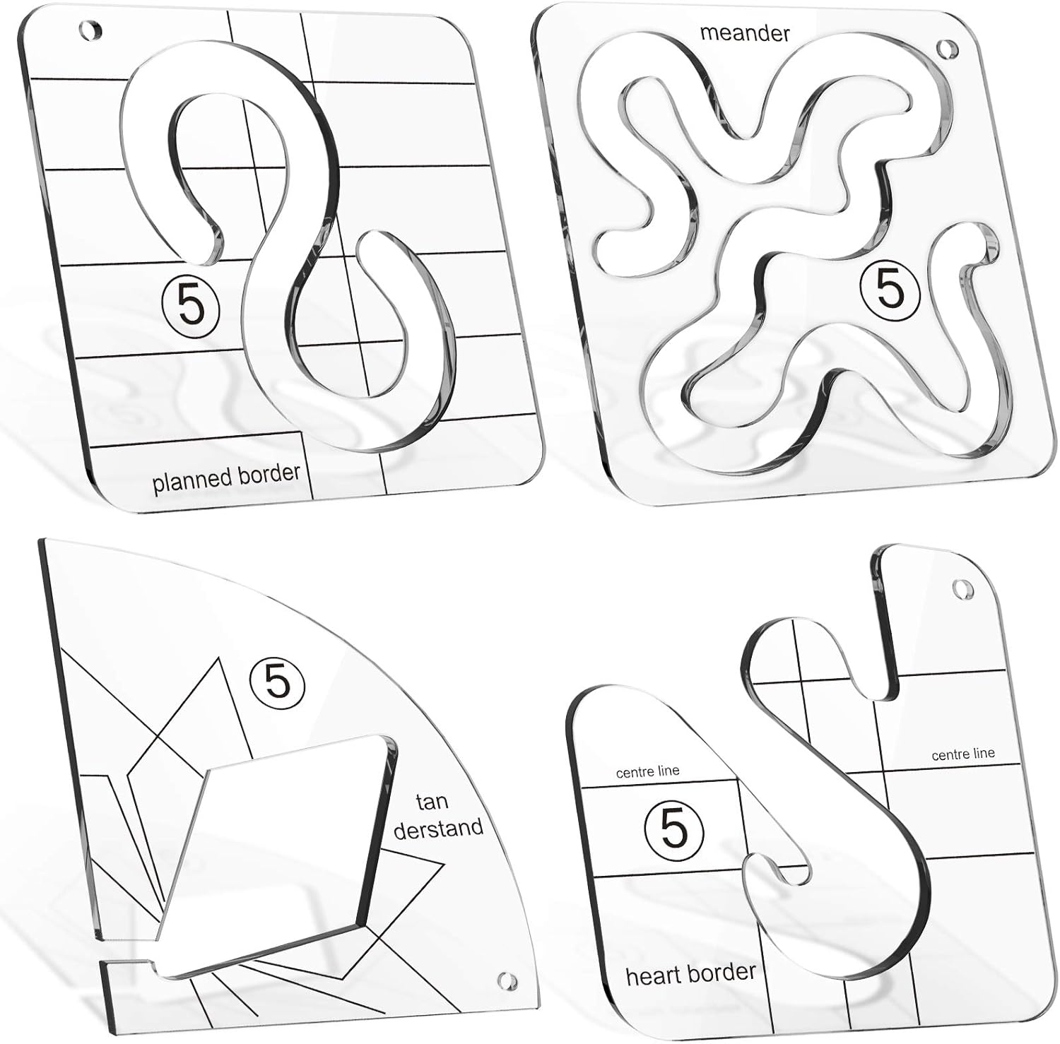 Quilting Template Multifunctional Acrylic Transparent Home Sewing Machine Domestic Free Motion Quilting Ruler Diy Processing Sewing Meander Stipple Ruler Template Patchwork Tool Notions Sewing Fabric Urbytus Com