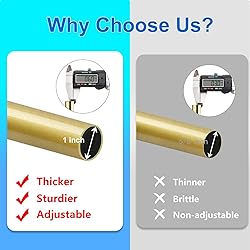 Byondeth Curtain Rods for Windows 16 to 88 Inches