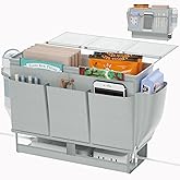 Frjjthchy Bedside Caddy Bedside Organizer,Bed Caddy with 11 Pockets and Power Strip Holder,Versatile Bedside Storage Caddy for Home,Dorm,Bunk,Hospital,Crib Bed (Grey)