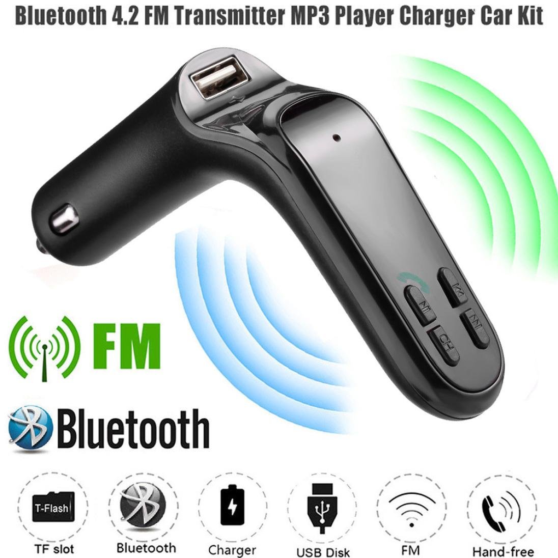 在庫あり 即納 Kfso車fmトランスミッターbluetoothハンズフリーlcd Mp3プレーヤーラジオアダプタキット充電器 S ブラック 262 B079bgzqyk ブラック 美しい 90a3acu P1ai
